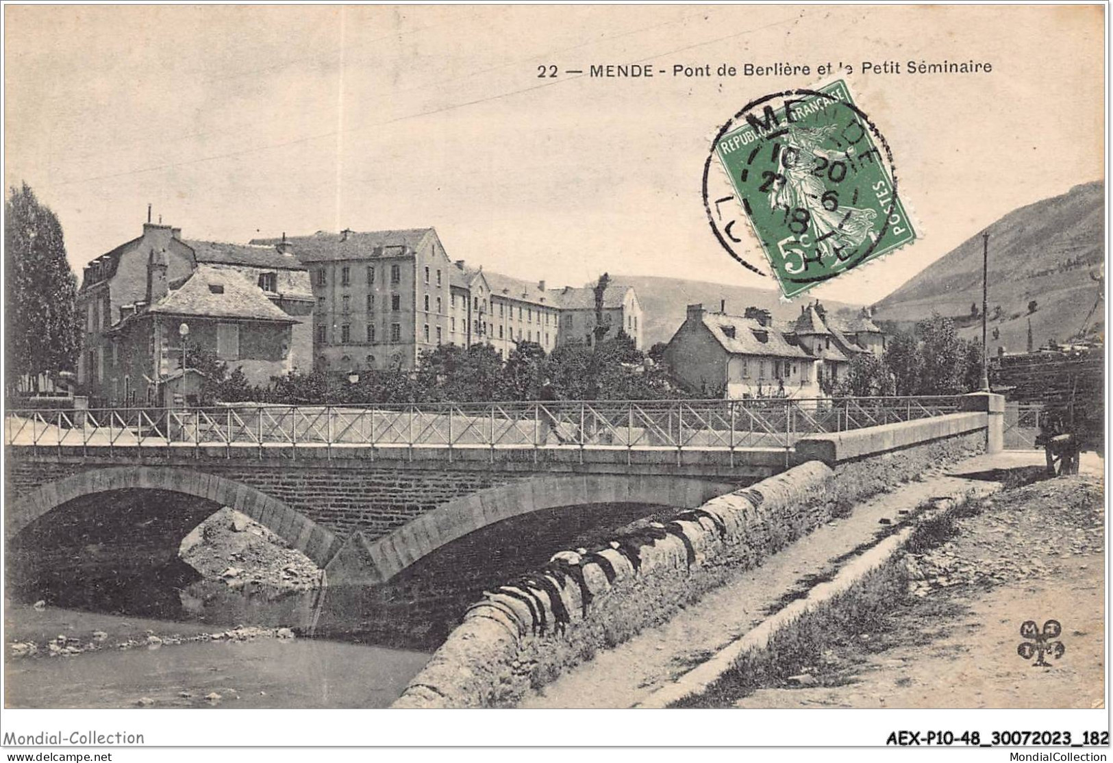 AEXP10-48-0991 - MENDE - Pont De Berlière Et Le Petit Séminaire  - Mende