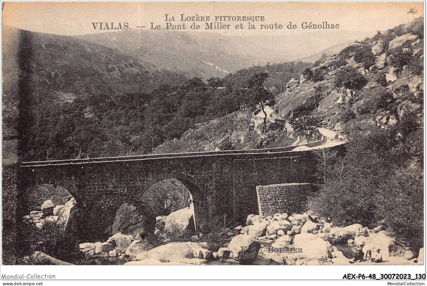 AEXP6-48-0586 - VIALAS - Le Pont De Miller Et La Route De Généolhac  - Florac