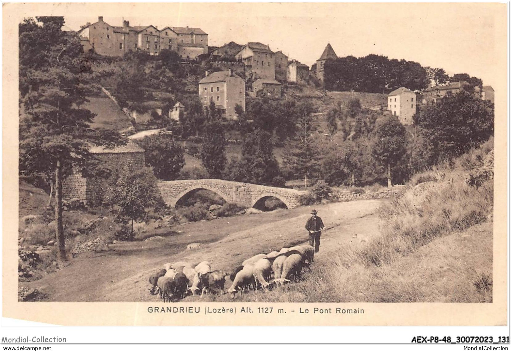 AEXP8-48-0795 - GRANDRIEU - Le Pont Romain  - Gandrieux Saint Amans