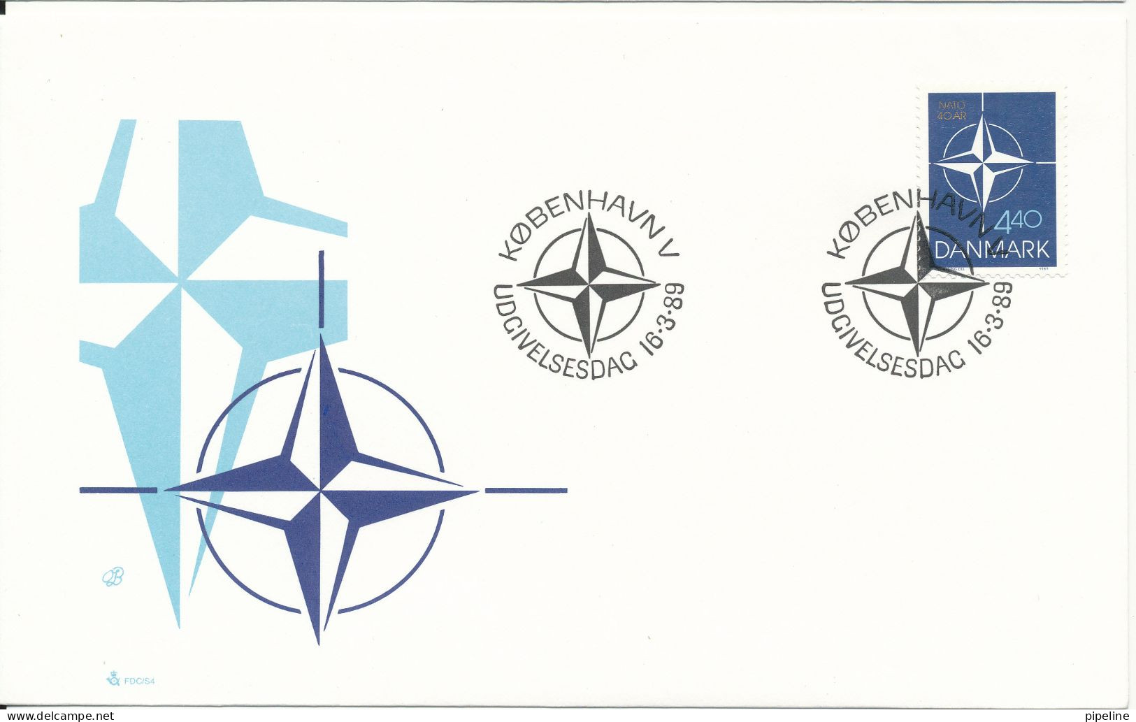 Denmark FDC 16-3-1989 NATO With Cachet - FDC