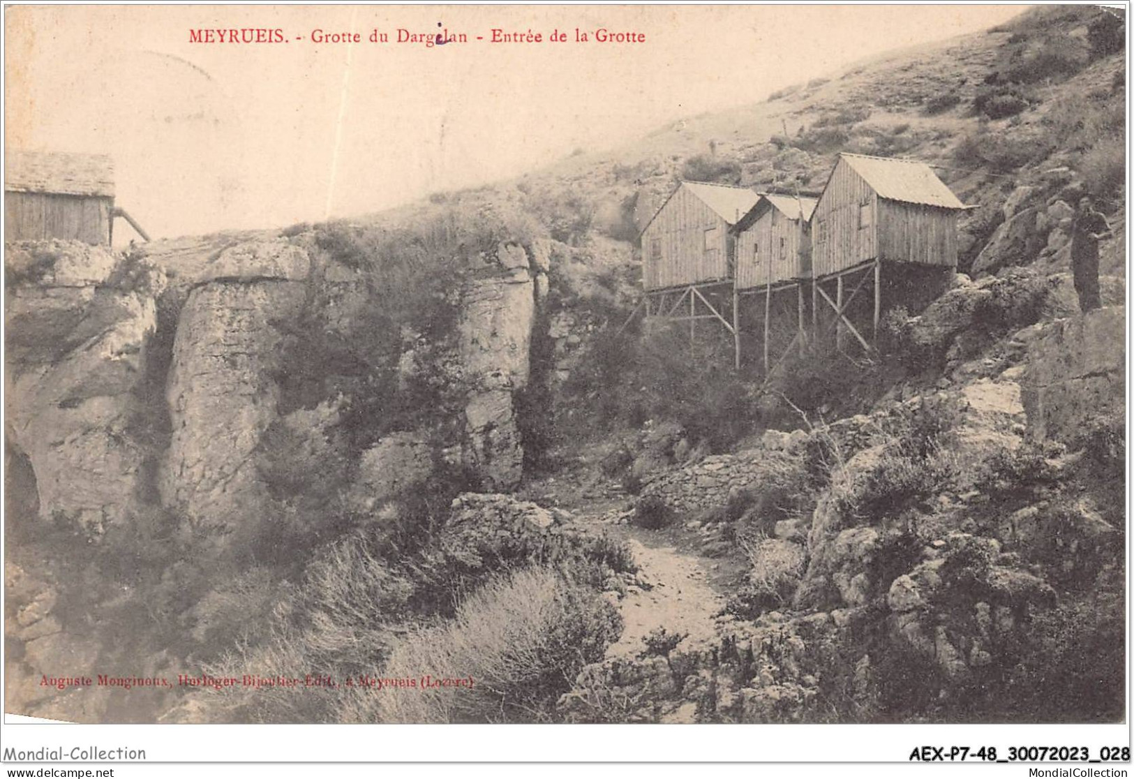 AEXP7-48-0637 - MEYRUEIS - Grotte Du Dargelan - Entrée De La Grotte  - Meyrueis