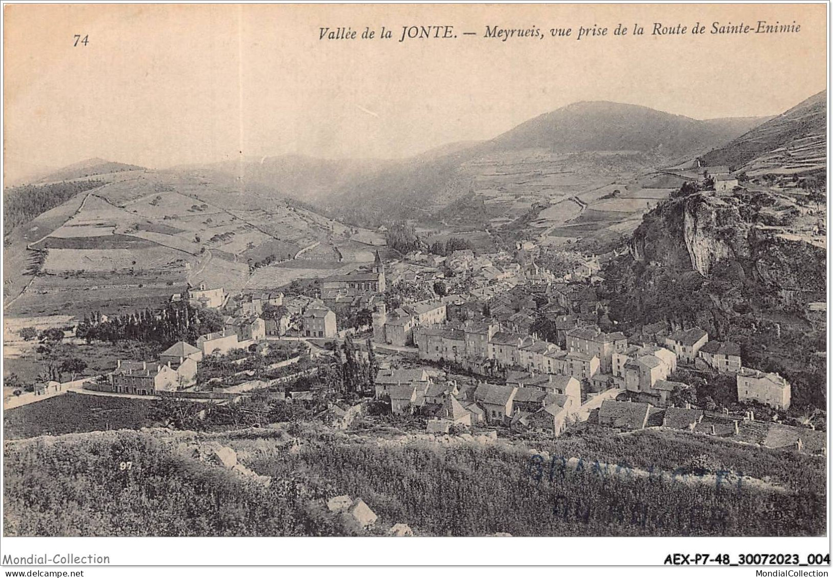 AEXP7-48-0625 - Vallée De La JONTE - MEYRUEIS -vue Prise De La Route De Sainte-emimie  - Meyrueis