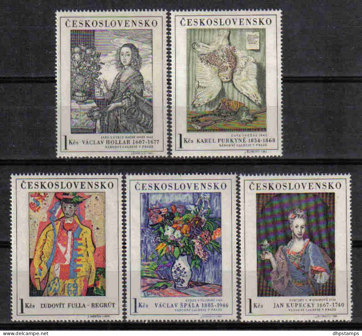 Ceskoslovensko 1966 Paintings Y.T  1530/1534 ** - Unused Stamps