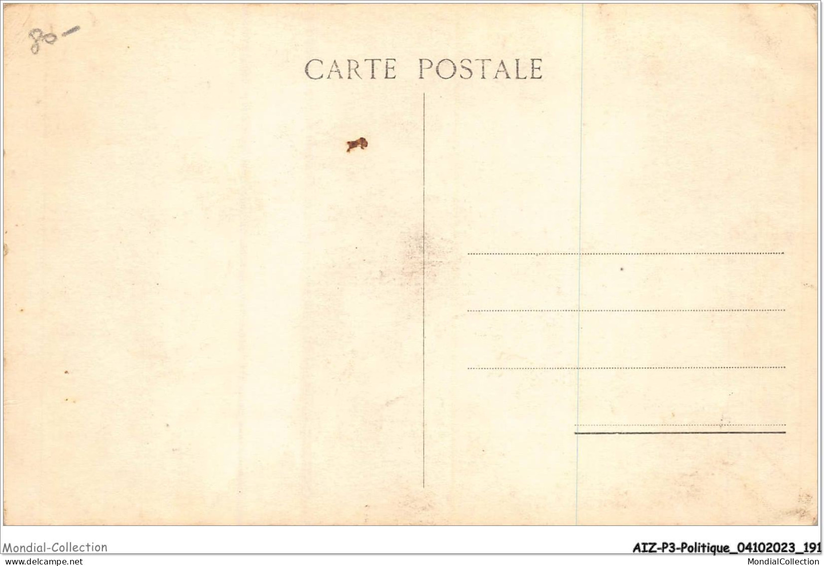 AIZP3-0301 - POLITIQUE - PORTRAIT D'HOMME - Personnages