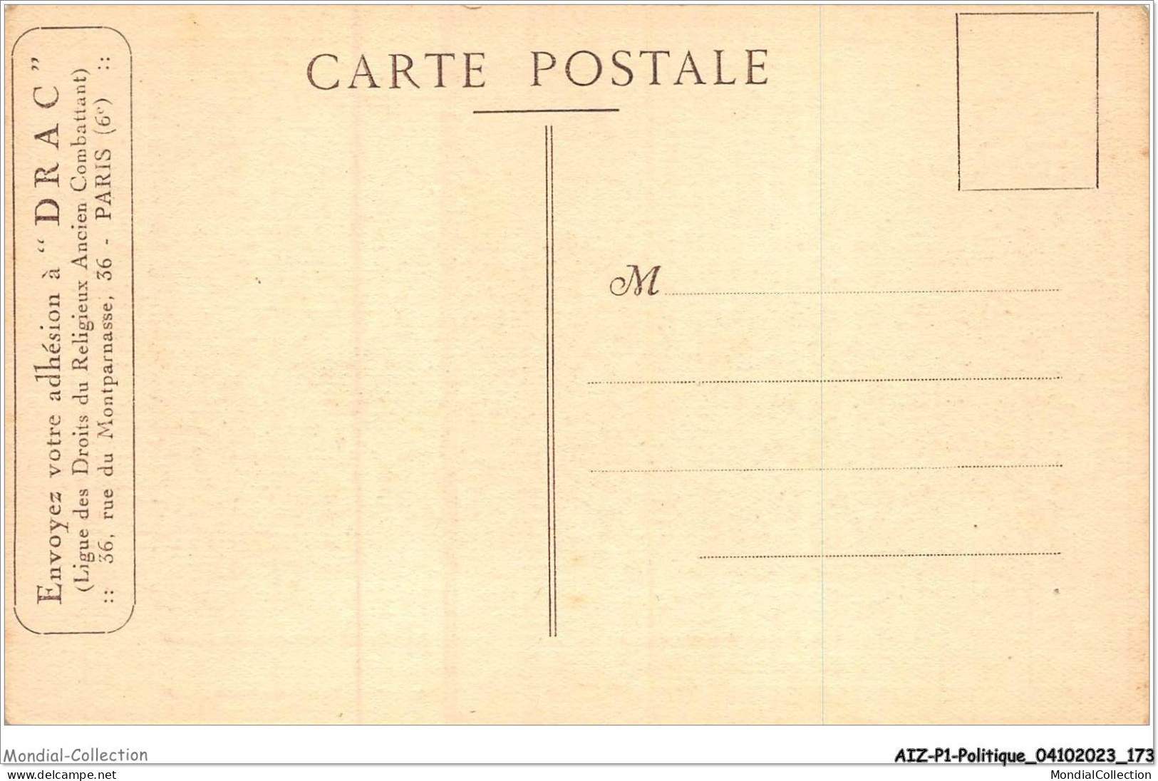 AIZP1-0087 - POLITIQUE - LE RASSEMBLEMENT A LA STATION GEORGE V - PRETRES AVEUGLES DE GUERRE - Eventi