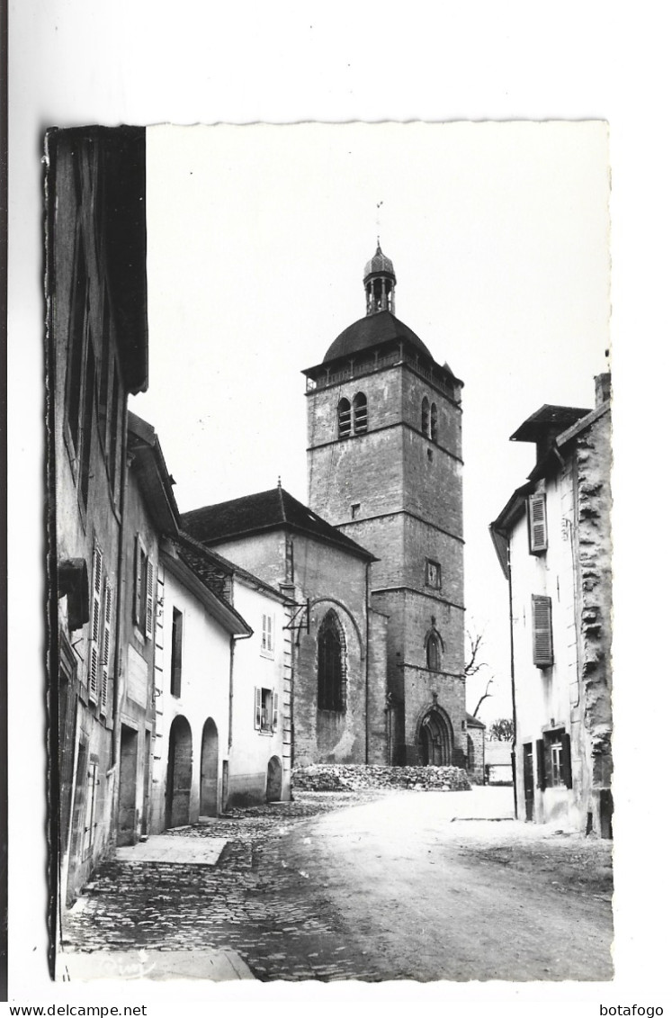 CPA  PHOTO  DPT 39 ORGELET, VUE DE LA RUE DES PRETRES - Orgelet