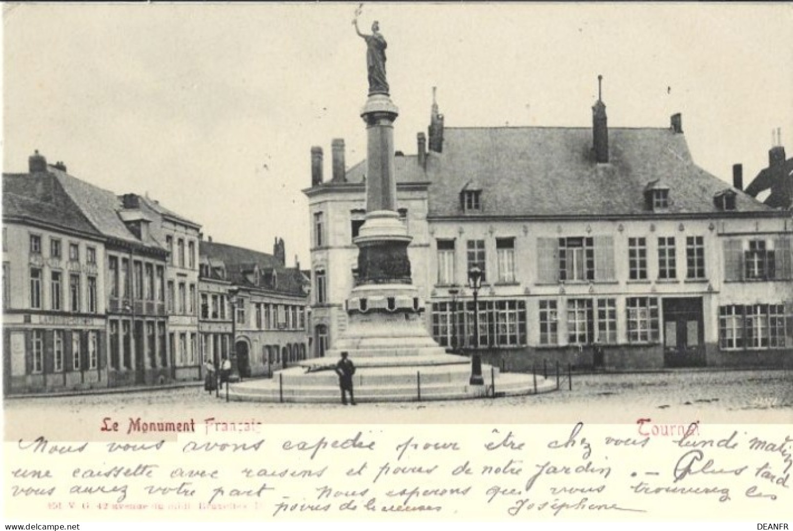 TOURNAI : Le Monument Français. Carte Impeccable. - Tournai