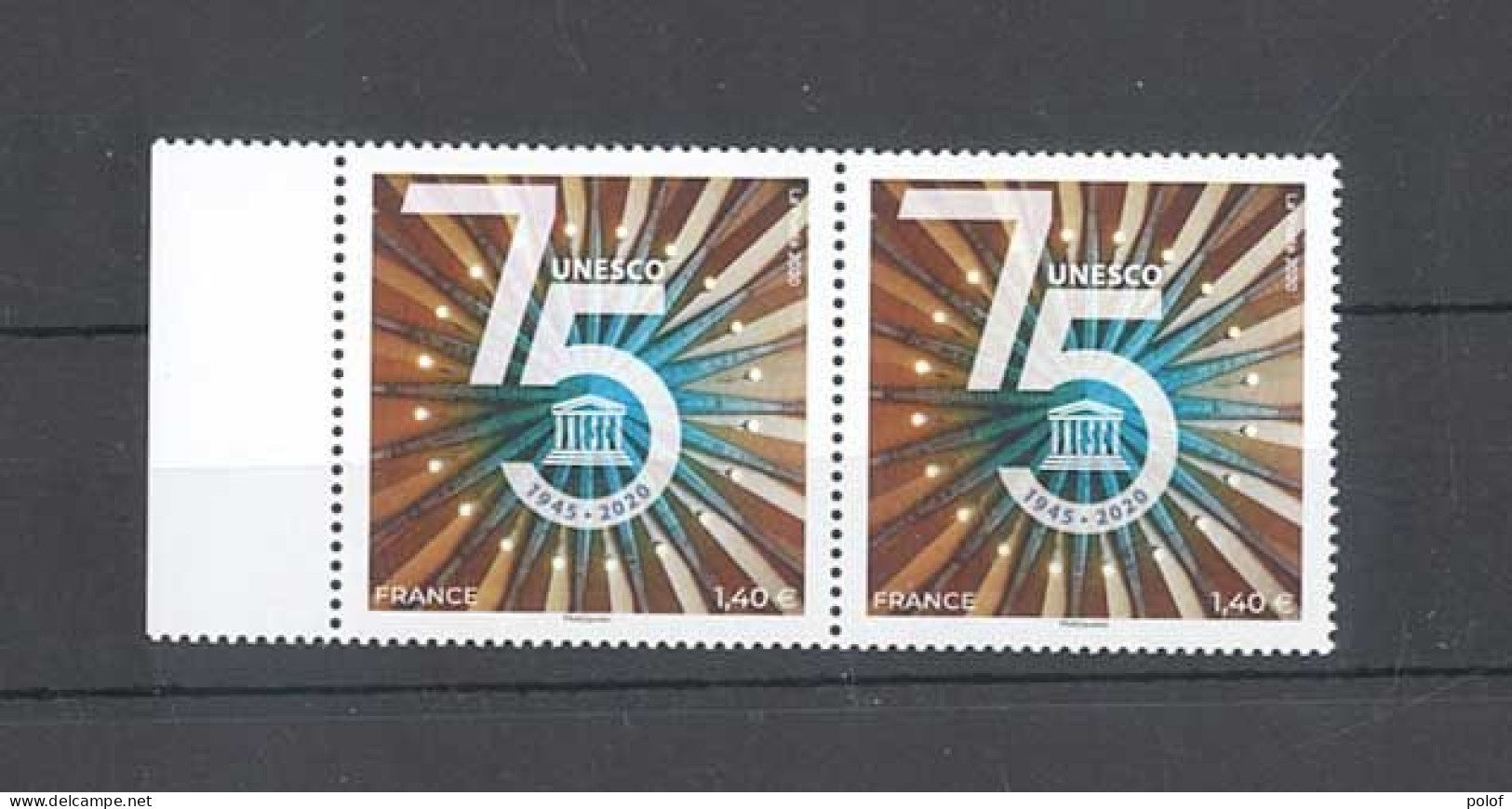 TIMBRE DE SERVICE - Unesco- Paire  - Yvert 179 - Neuf Sans Trace De Charnière - Mint/Hinged