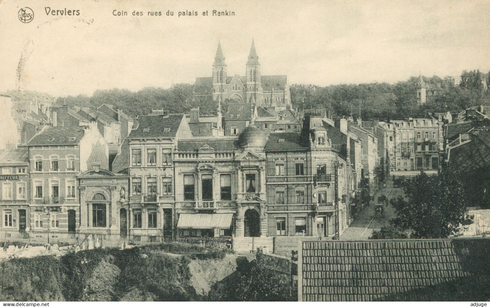 CPA-VERVIERS - Angle Des Rues Du Palais Et Renkin- Oblitération 1913- Edit. Cortenbergh** - Verviers