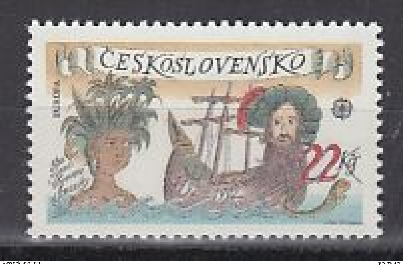 Europa Cept 1992 Czechoslovakia 1v ** Mnh (59608) - 1992