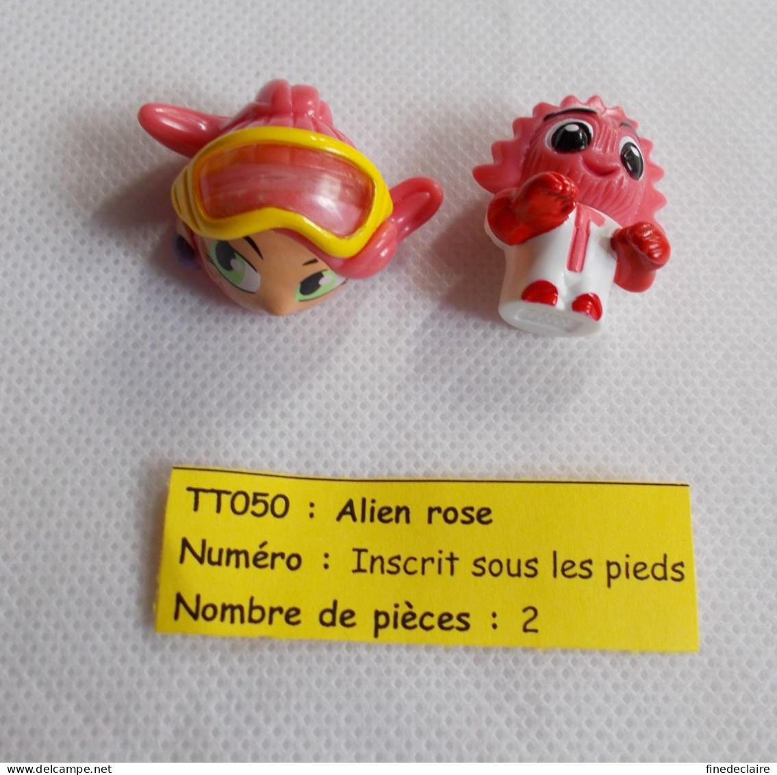 Kinder - Alien Rose Avec Crête - TT050 - Sans BPZ - Inzetting