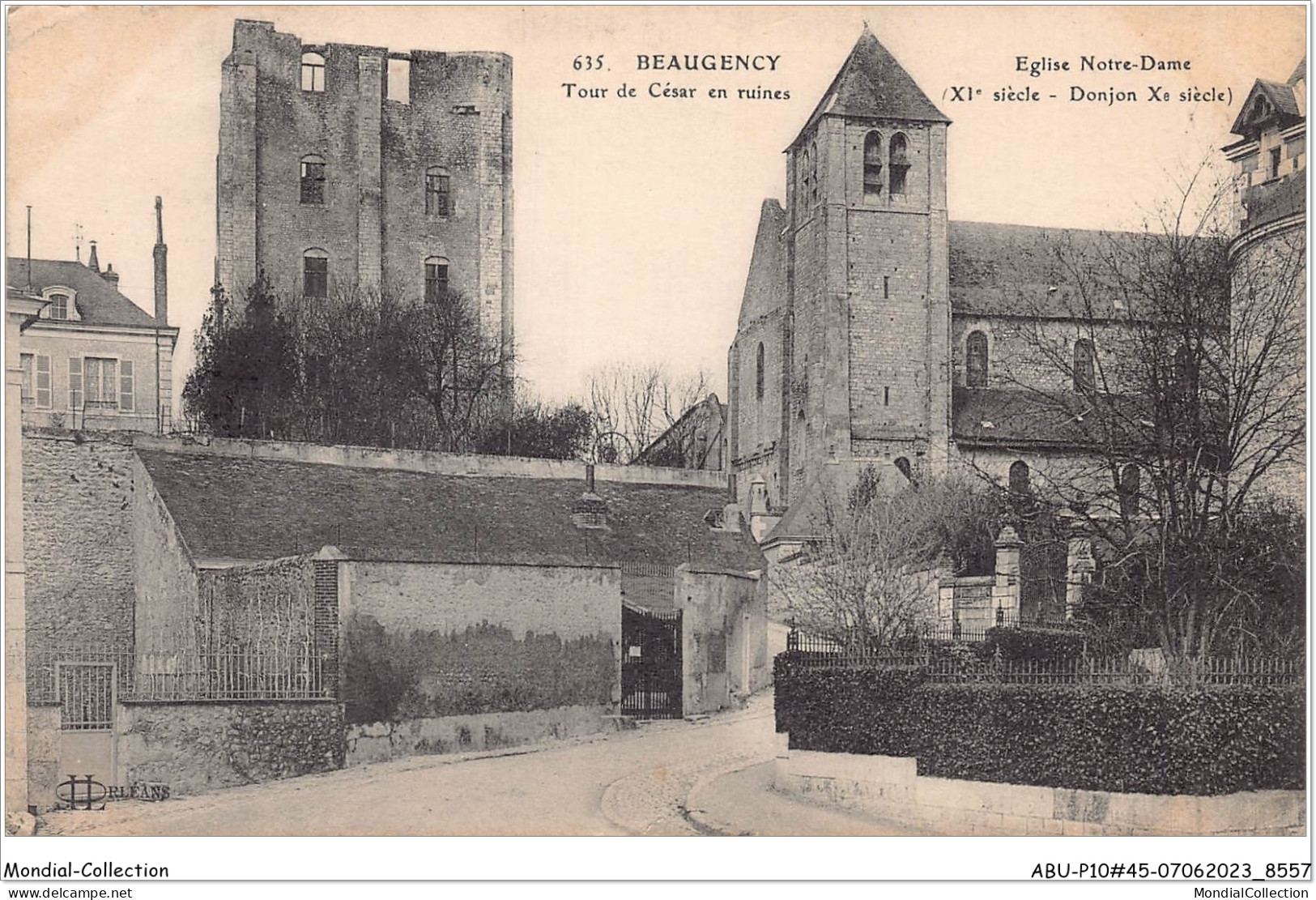 ABUP10-45-0915 - BEAUGENCY - Eglise Notre-Dame - La Tour De Cesar En Ruines  - Beaugency