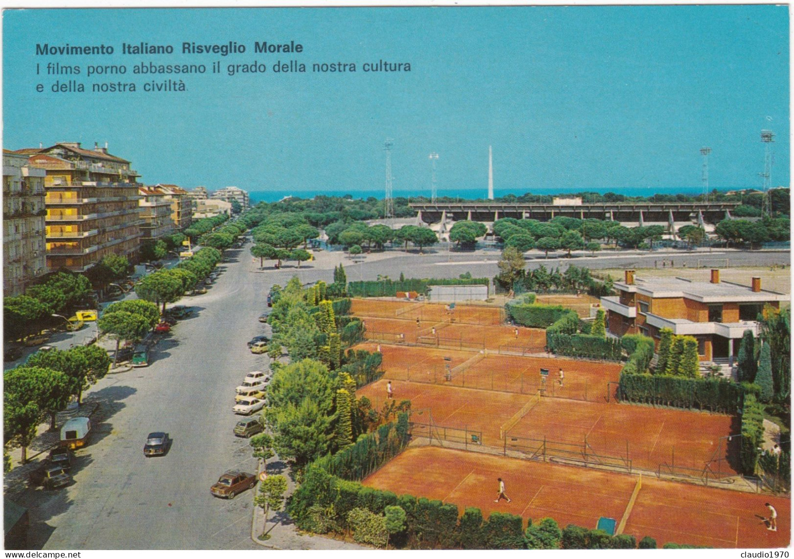 PESCARA - CARTOLINA - CENTRO SPORTIVO - ANNULLO DI ARCORE (MI) -1982 - Pescara