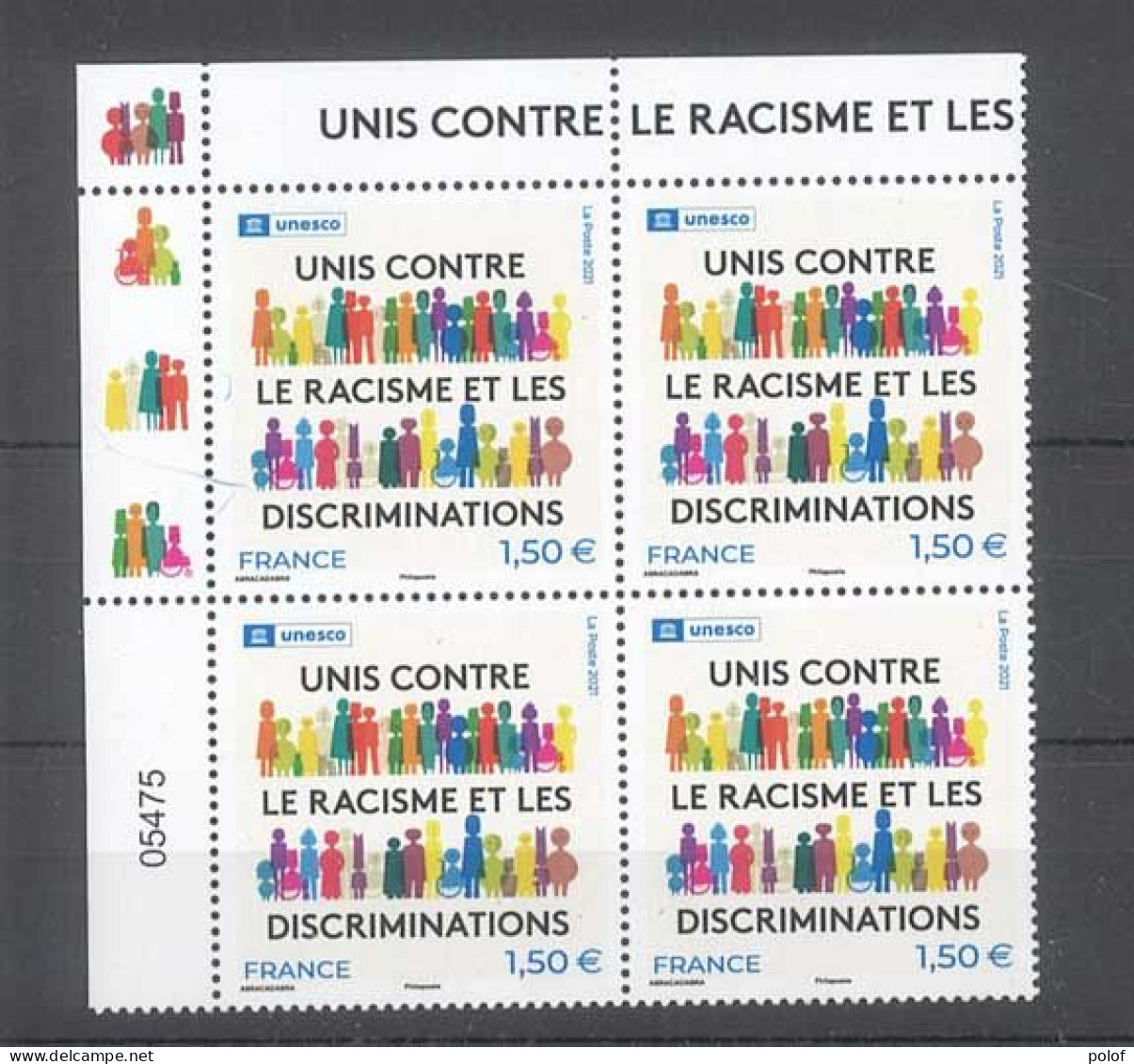 TIMBRE DE SERVICE - Unesco - Bloc De 4 Timbres  -Yvert 180 - Neuf Sans Trace De Charnière - Ungebraucht