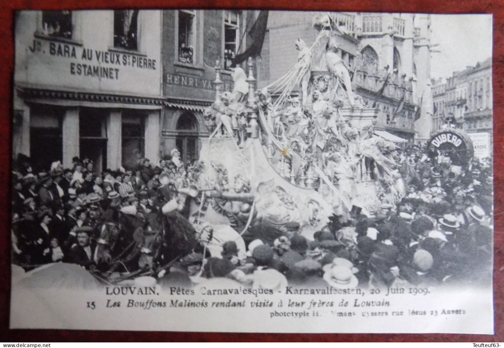 Cpa Louvain ; Fêtes Carnavalesques - Karnavalfeesten 20.06.1909 - Les Bouffons Malinois ... - Leuven