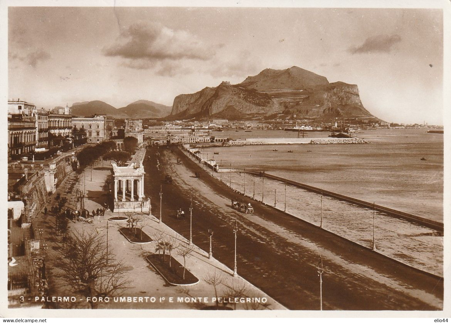 Sicilia - Palermo - Foro Umberto I° E  Monte Pellegrino - - Palermo