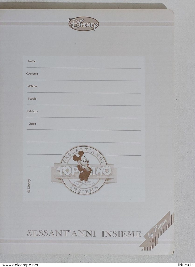 69696 Quaderno Scolastico - Team Disney - Elementari Righe - By Pigna - NUOVO - Collezioni