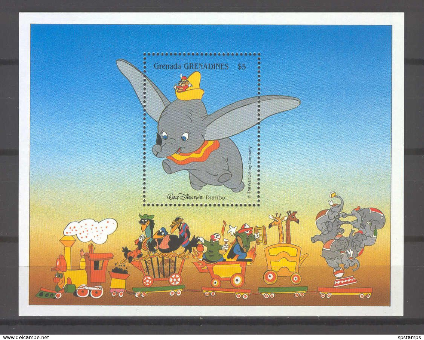 Disney Grenada Gr 1988 Dumbo MS MNH - Disney