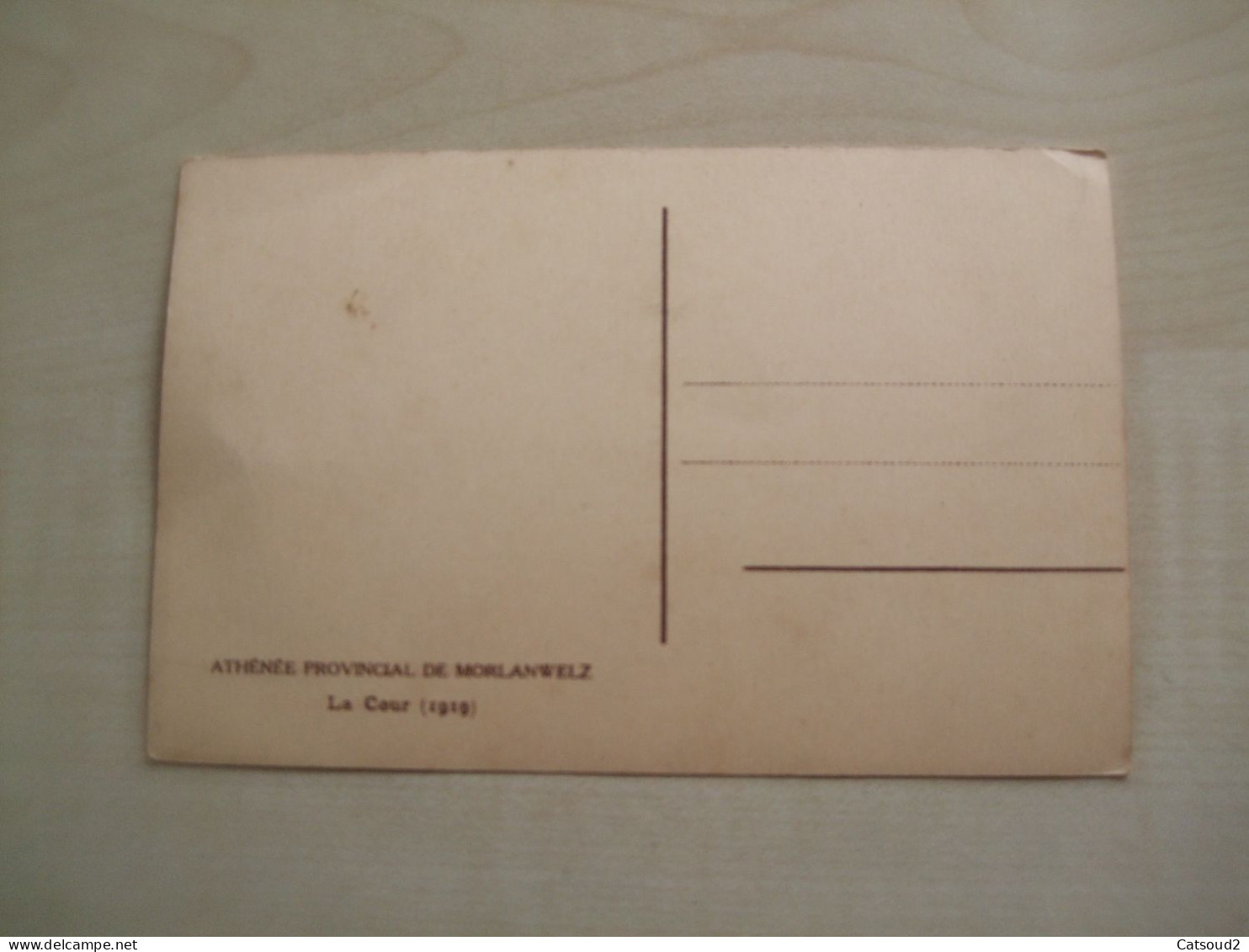 Carte Postale Ancienne MORLANWELZ Athénée Provincial  La Cour - Morlanwelz