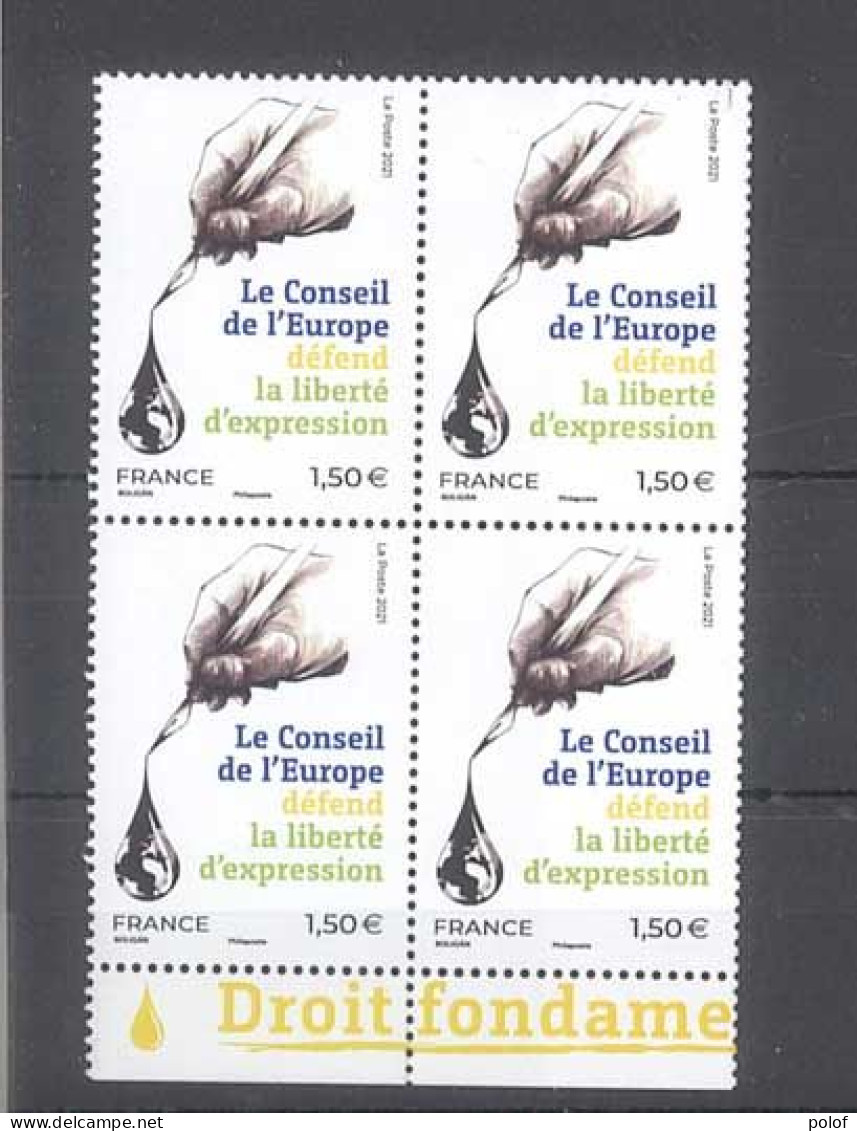 TIMBRE DE SERVICE - Conseil De L' Europe - Bloc De 4 Timbres  -Yvert 181 - Neuf Sans Trace De Charnière - Bord De Feuill - Ungebraucht