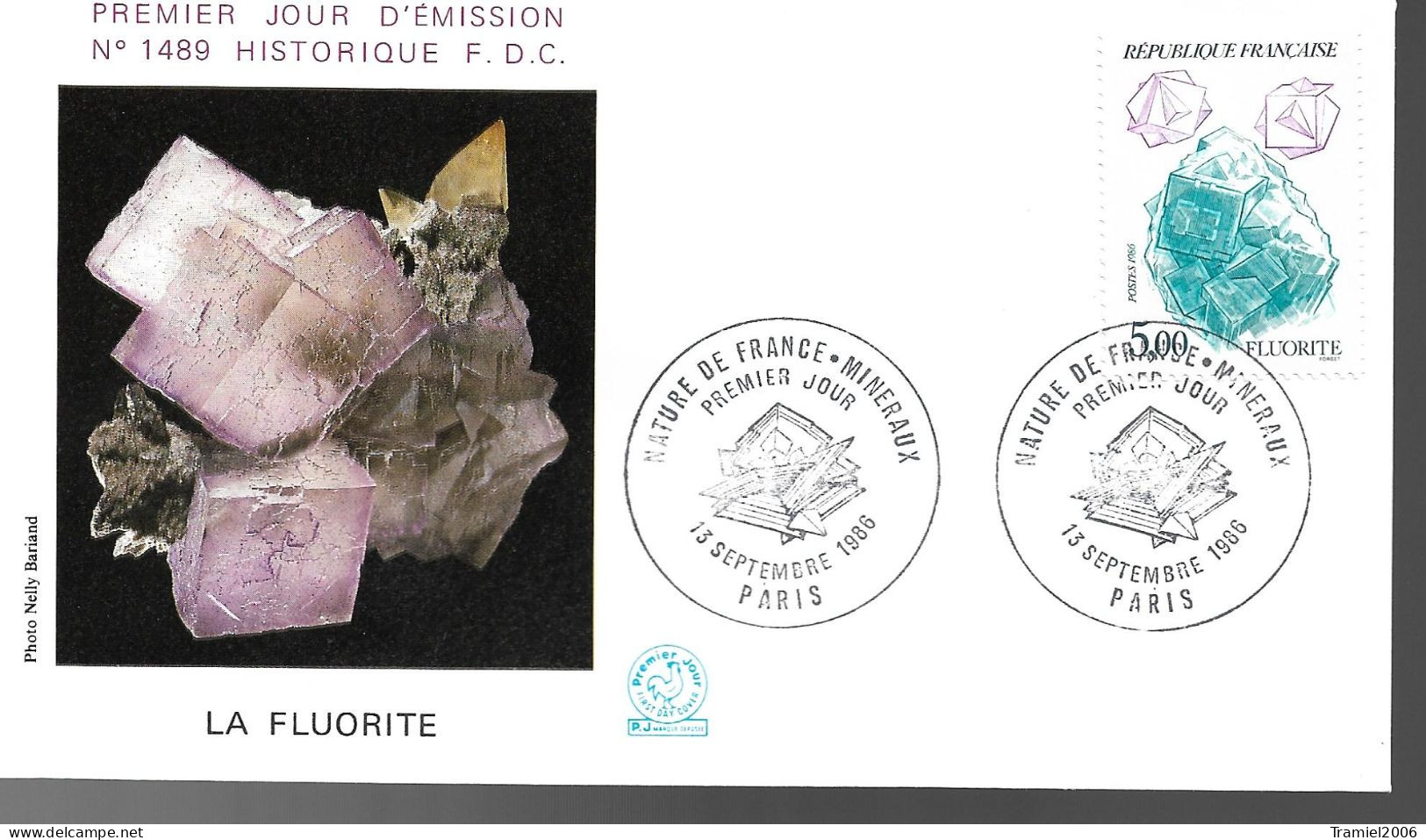 FRANCE 1986 - YT 2432 - Nature De France - Minéraux - La Fluorite - 13.09.1986 - 1980-1989