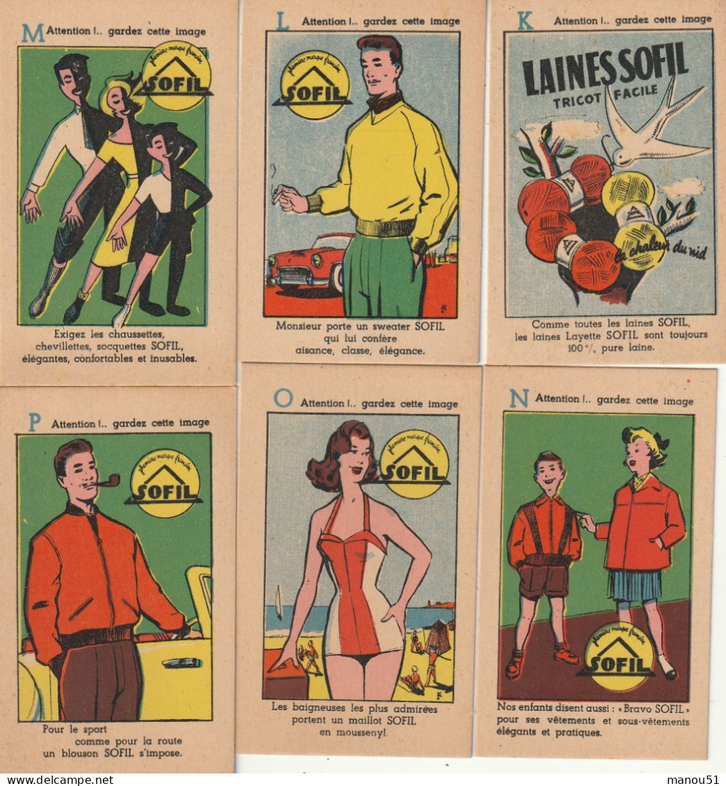 Lot De 16 Images   Laines SOFIL - Alphabet - Otros & Sin Clasificación