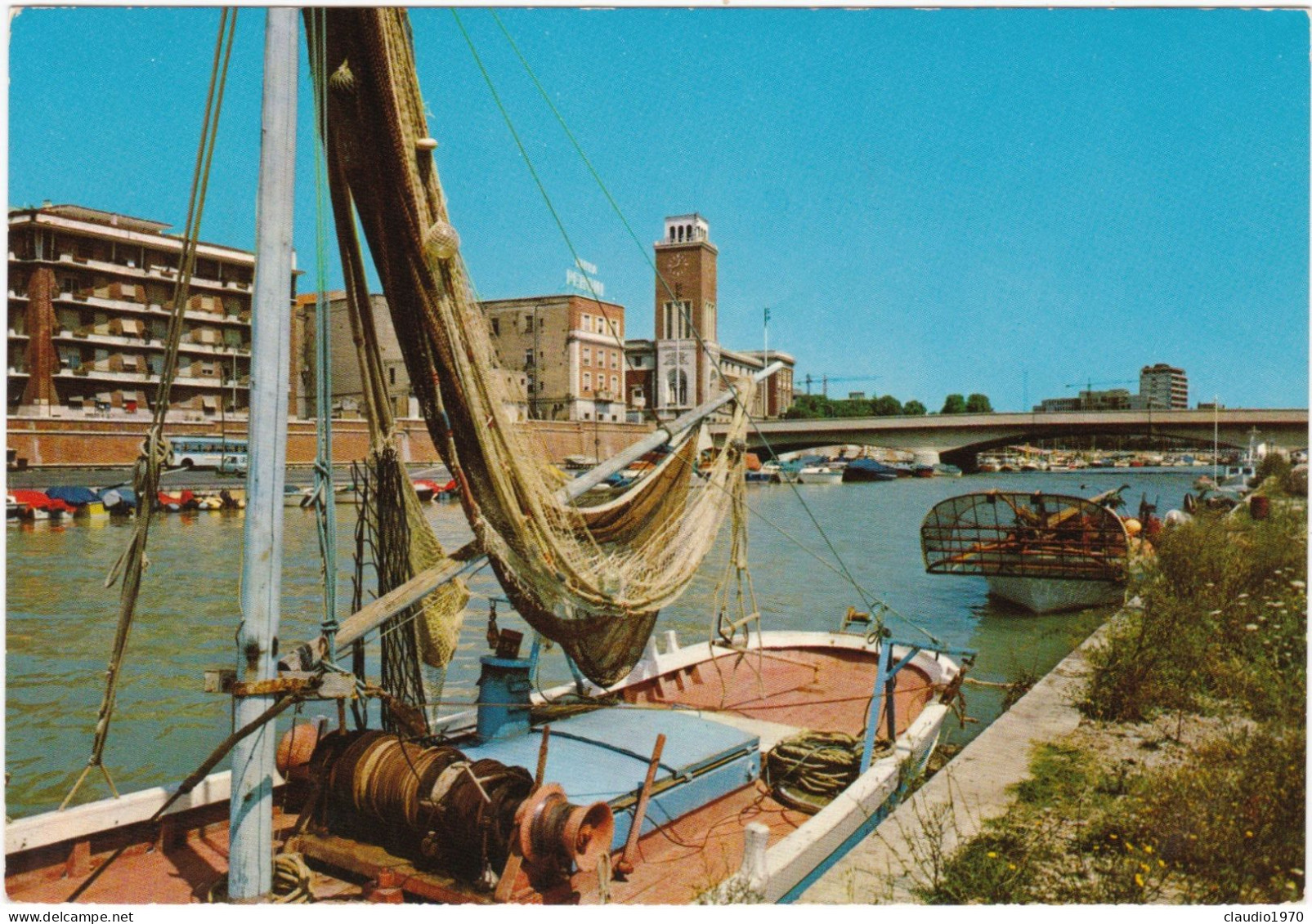 PESCARA - CARTOLINA - PORTO CANALE - ANNULLO DI MANFREDONIA (FG) -1978 - Pescara