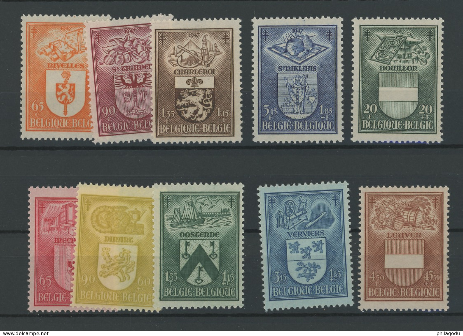 Armoiries Des Villes. 743*747 **. 756*760 **. Cote 51 € - Unused Stamps