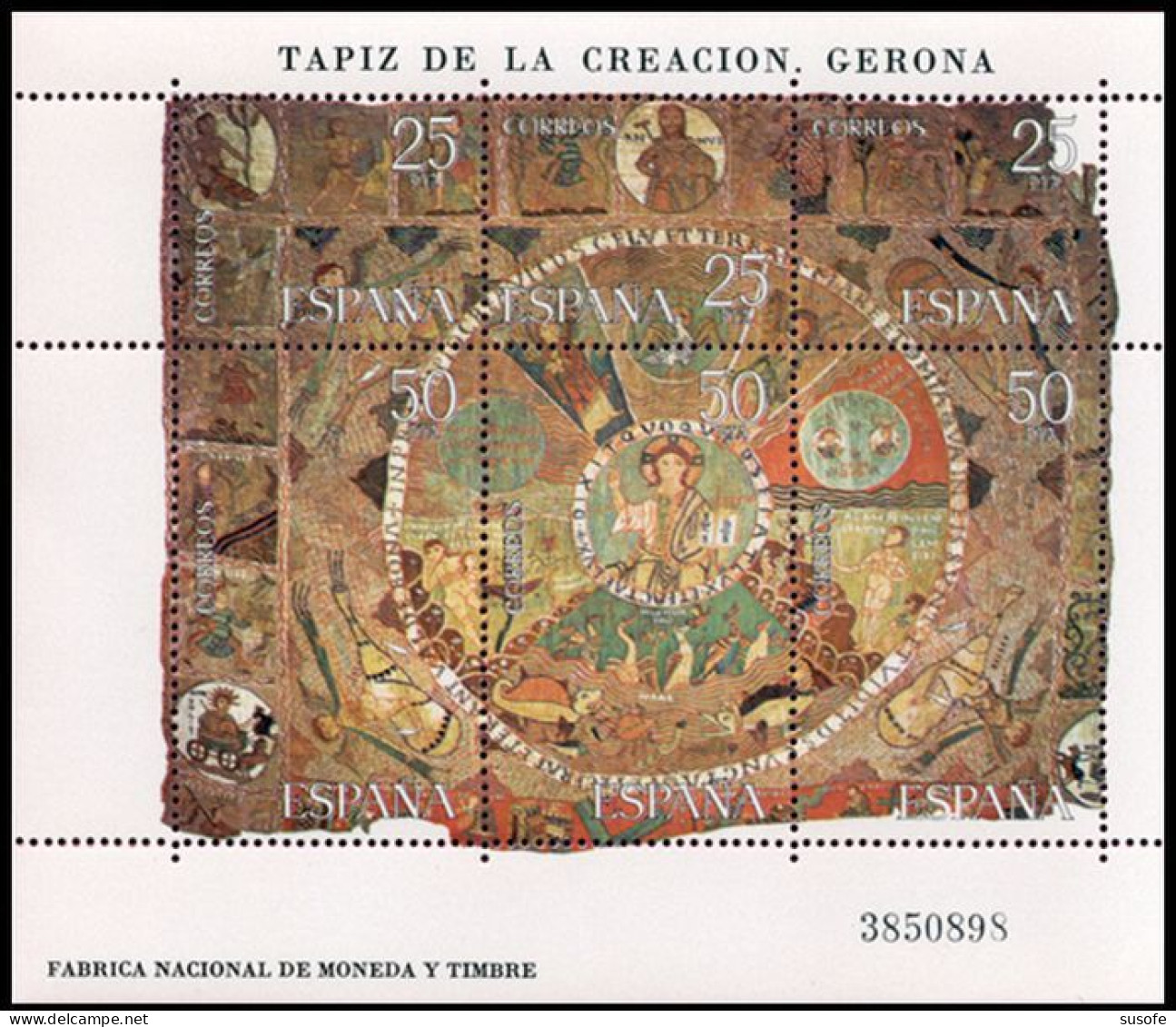 España 1980 Edifil 2591 Sellos ** HB Tapiz De La Creacion Gerona Michel BL22 Yvert BF28 Spain Stamps Timbres Espagne - Neufs