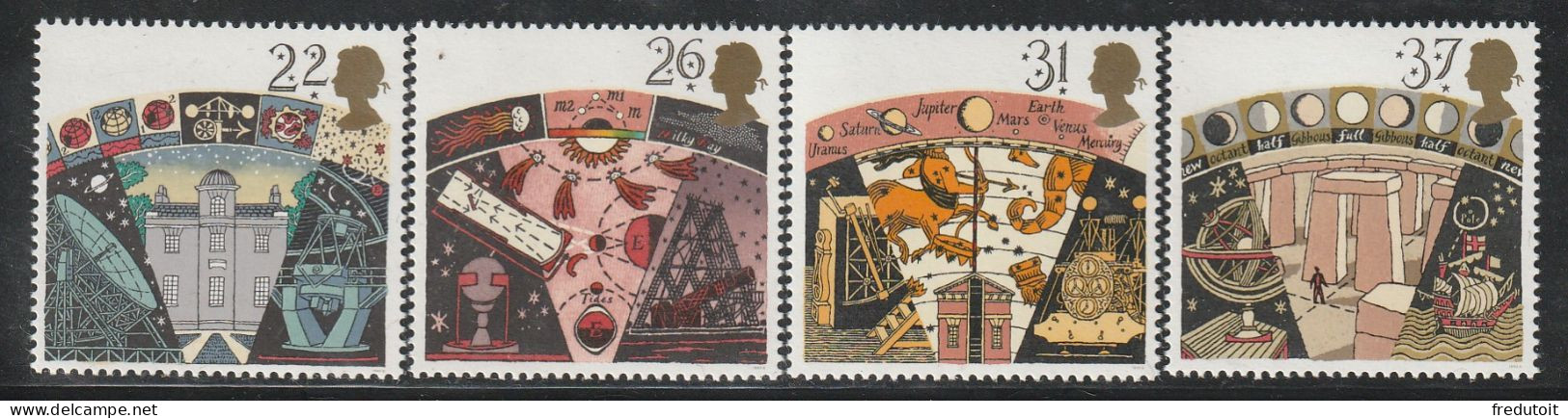 GRANDE BRETAGNE - N°1490/3 ** (1990) Astronomie - Unused Stamps