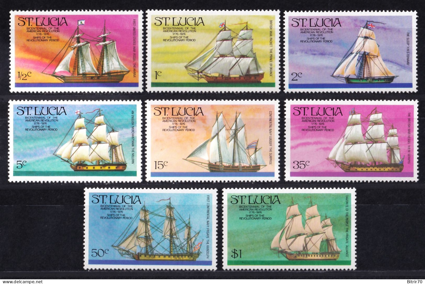 St. Lucia. 1976 Y&T. 378 / 385,  MNH. - St.Lucia (...-1978)