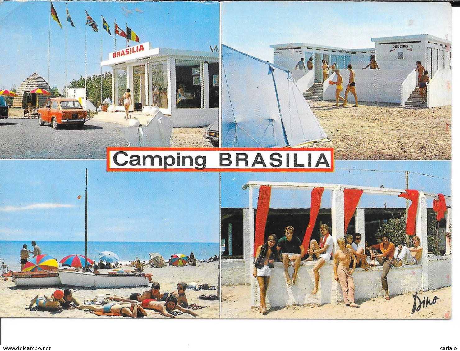 Cpsm 66 CANET Camping Brasilia - Canet Plage