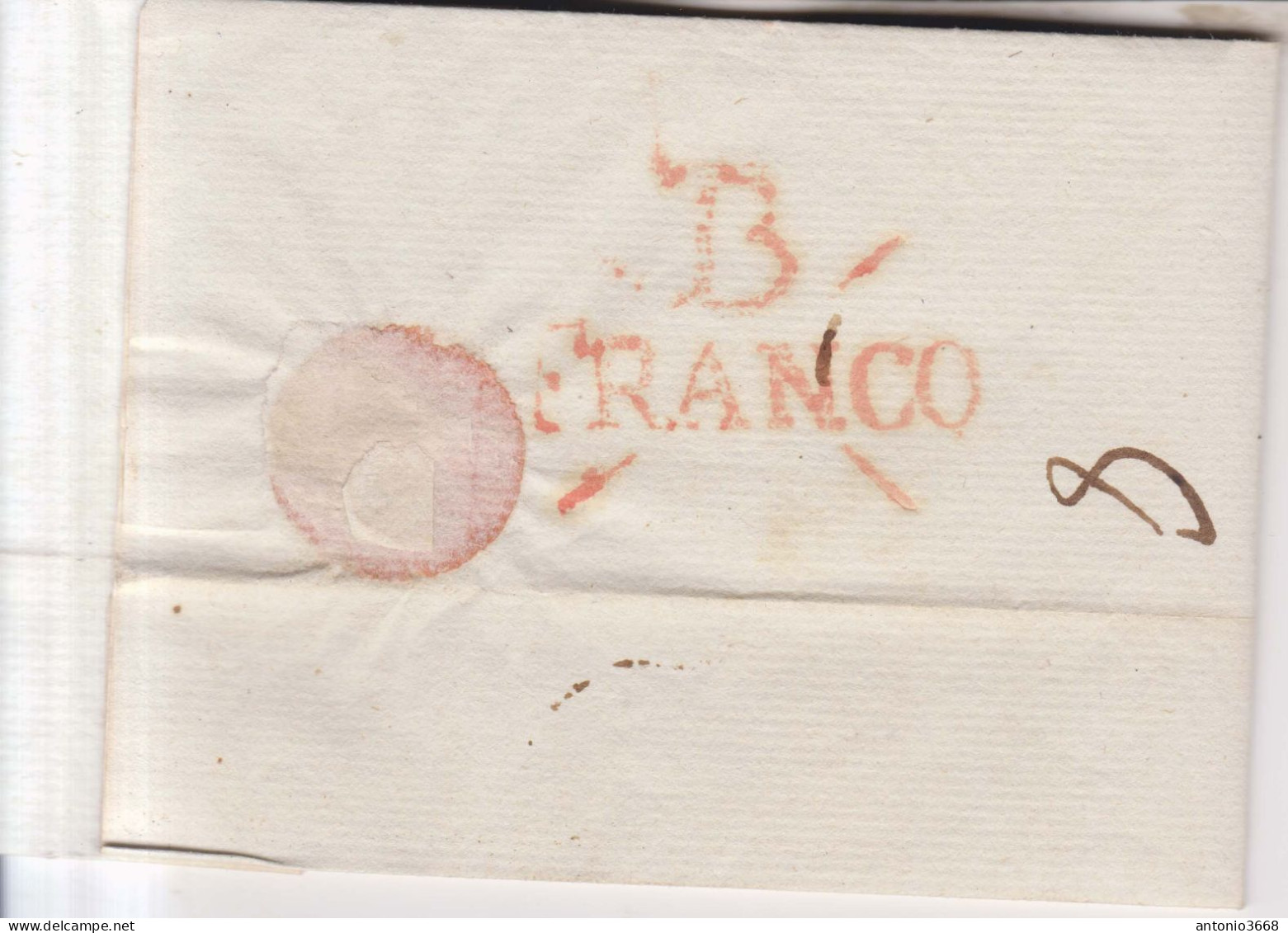 Año 1817 Prefilatelia Carta A Francia Marcas Bº Vizcaya Espagne Par Bayonne  Reverso B Franco Feliciano Zabala - ...-1850 Prephilately