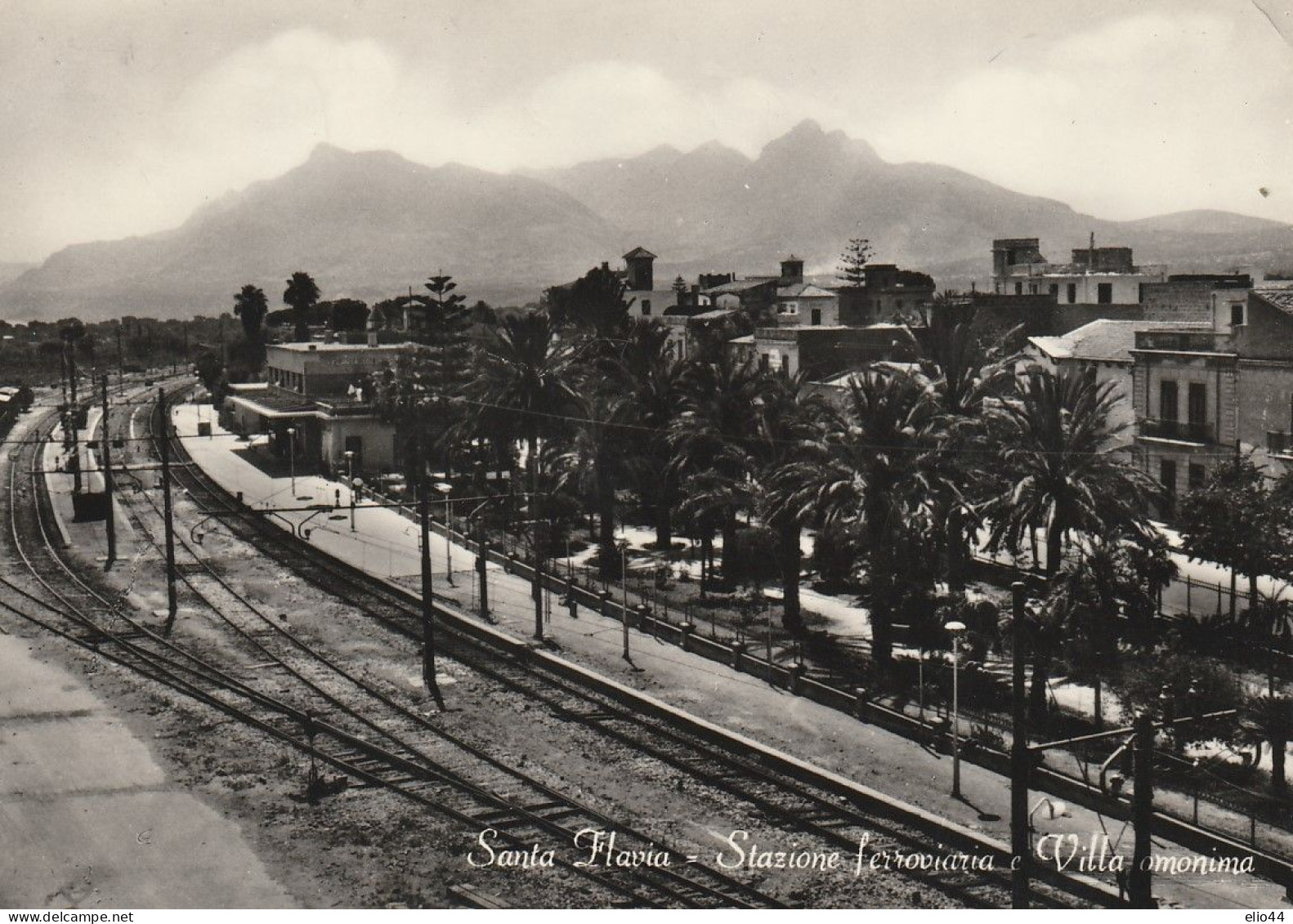 Sicilia - Palermo - Santa Flavia - Stazione Ferroviaria E Villa Omonima - - Palermo