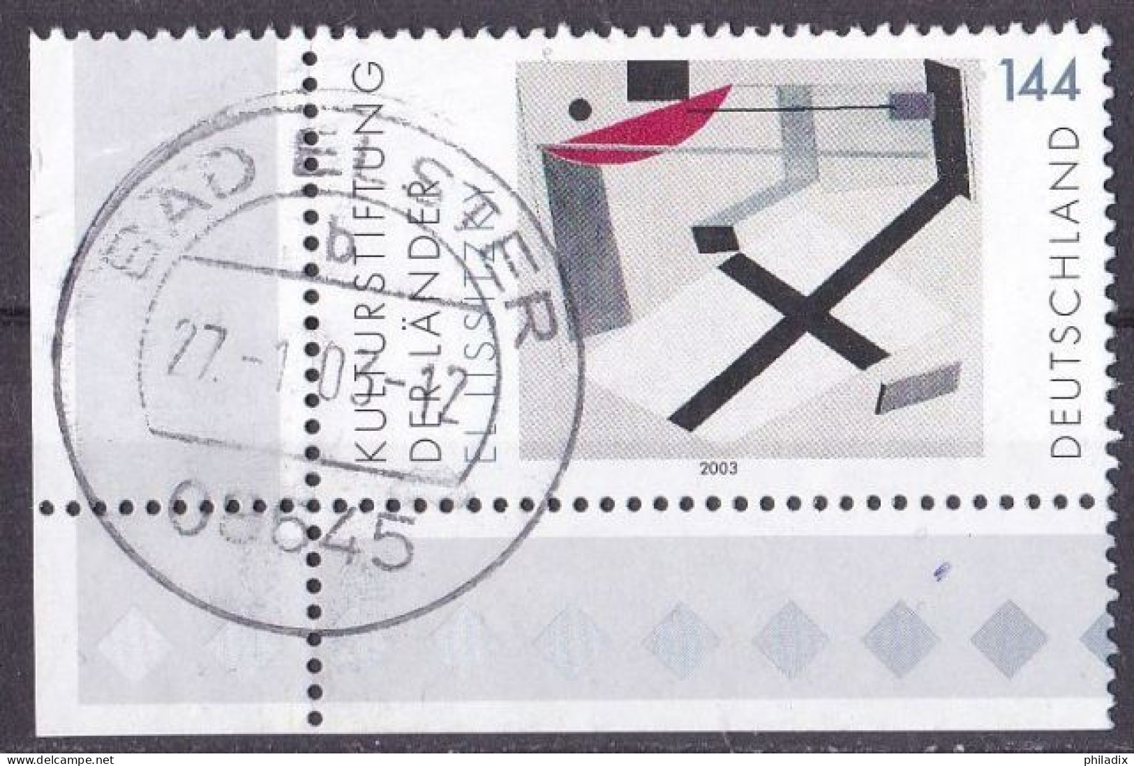 BRD 2003 Mi. Nr. 2308 Eckrand Vollstempel O/used (BRD1-2) - Gebruikt