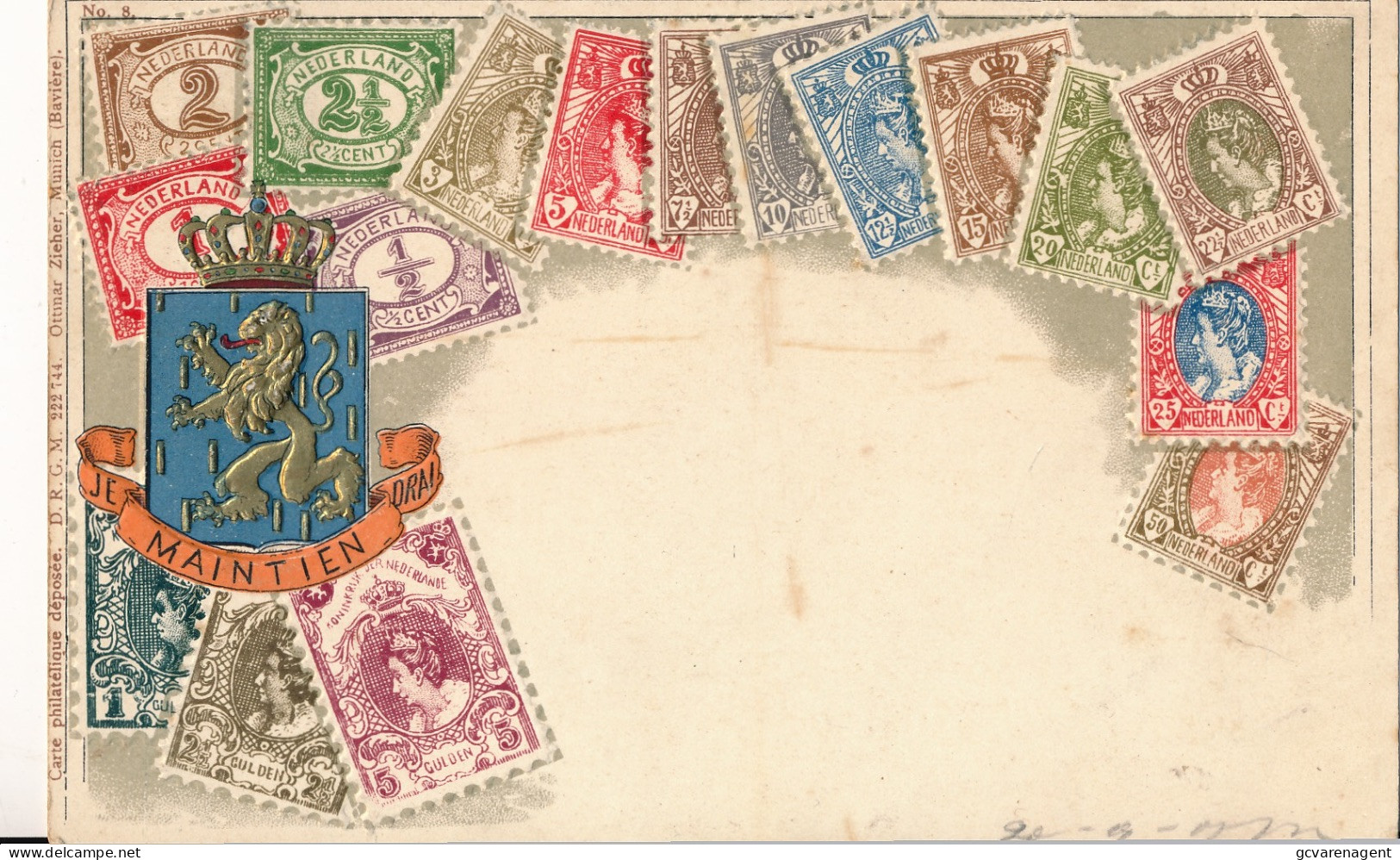 TIMBRE   RELIEF  GAUFRE   NEDERLAND             ZIE AFBEELDINGEN - Briefmarken (Abbildungen)