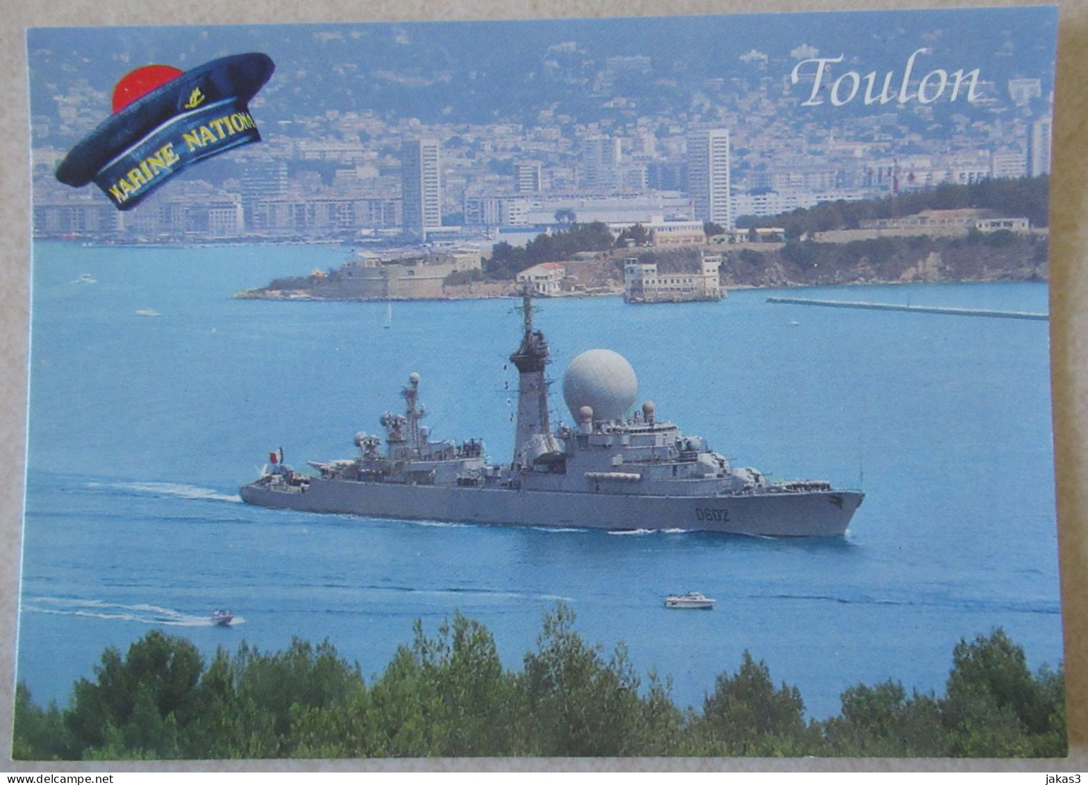 CPM CARTE POSTALE  FRÉGATE LANCE MISSILES SUFFREN - ESCADRE DE LA MÉDITERRANÉE - Guerra