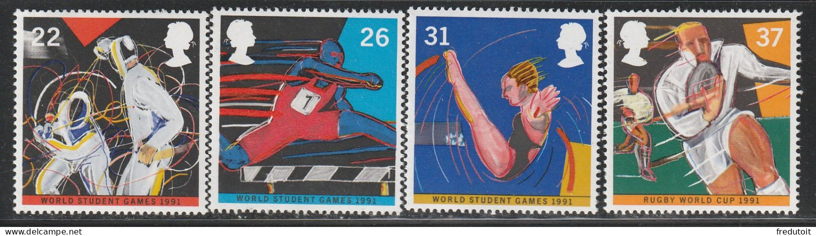 GRANDE BRETAGNE - N°1547/50 ** (1991) Sports - Unused Stamps