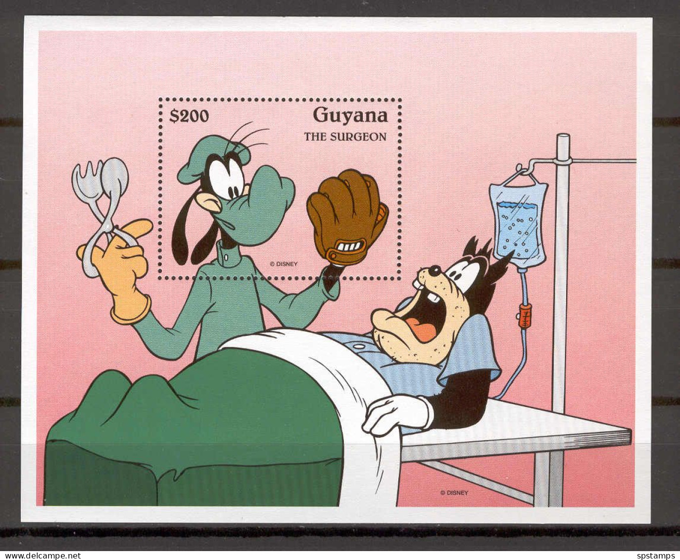 Disney Guyana 1995 The Surgeon MS MNH - Disney