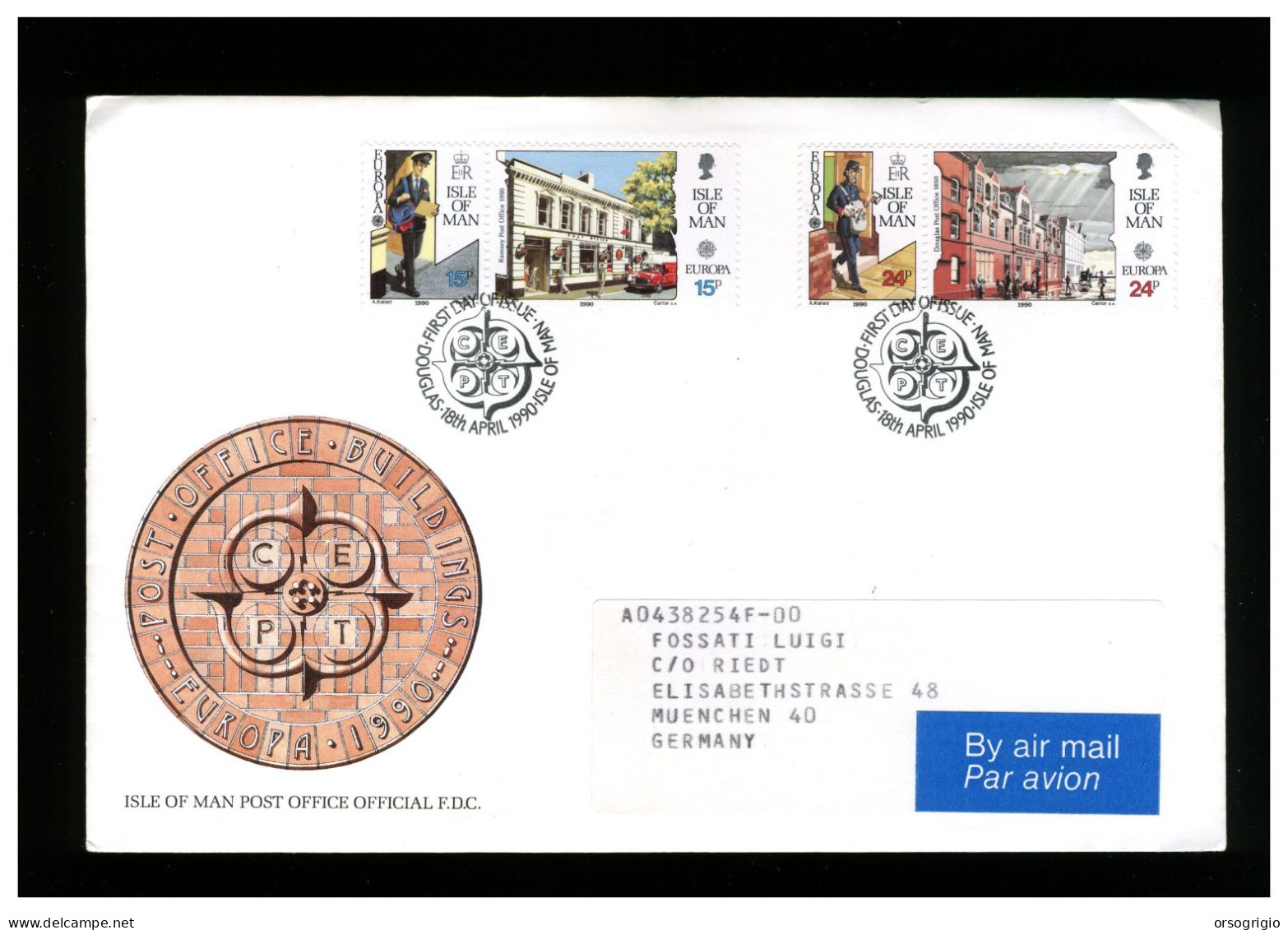 ISLE OF MAN - FDC 1990 - Man (Insel)