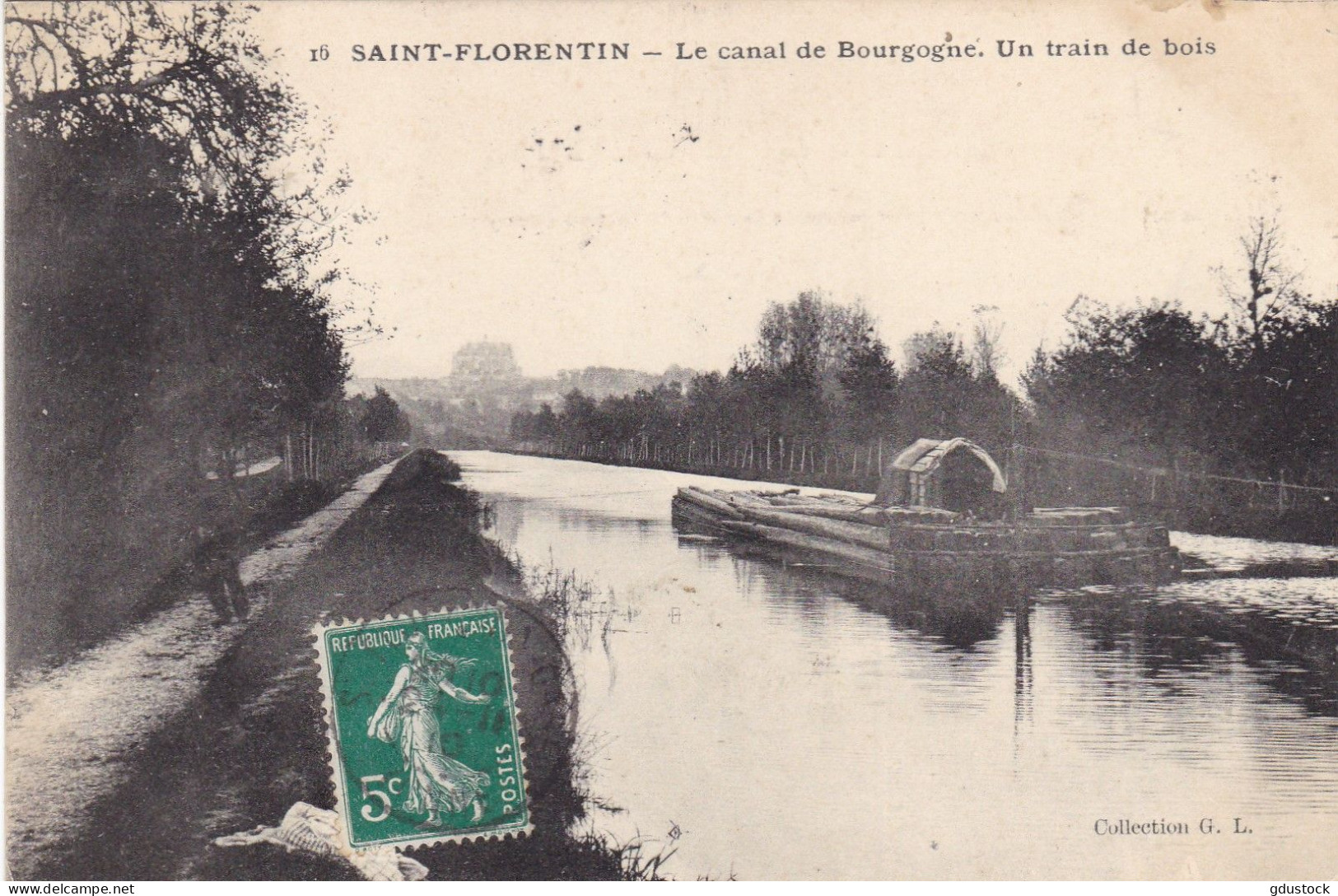 Yonne - Saint-Florentin - Le Canal De Bourgogne - Un Train De Bois - Saint Florentin