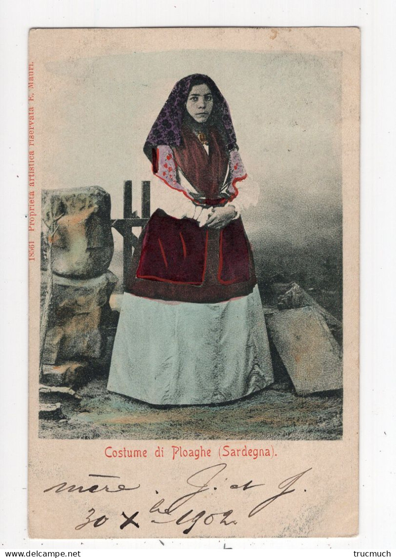 ITALIE - SARDAIGNE - Costume Di PLOAGHE  *1902* - Altri & Non Classificati