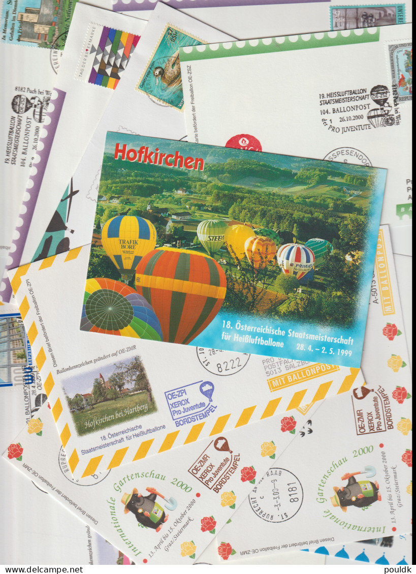 20 Covers With Balloons As A Theme, Either Stamps Or Postmarks. Postal Weight 0,125 Kg. Please Read Sales Con - Altri (Aria)