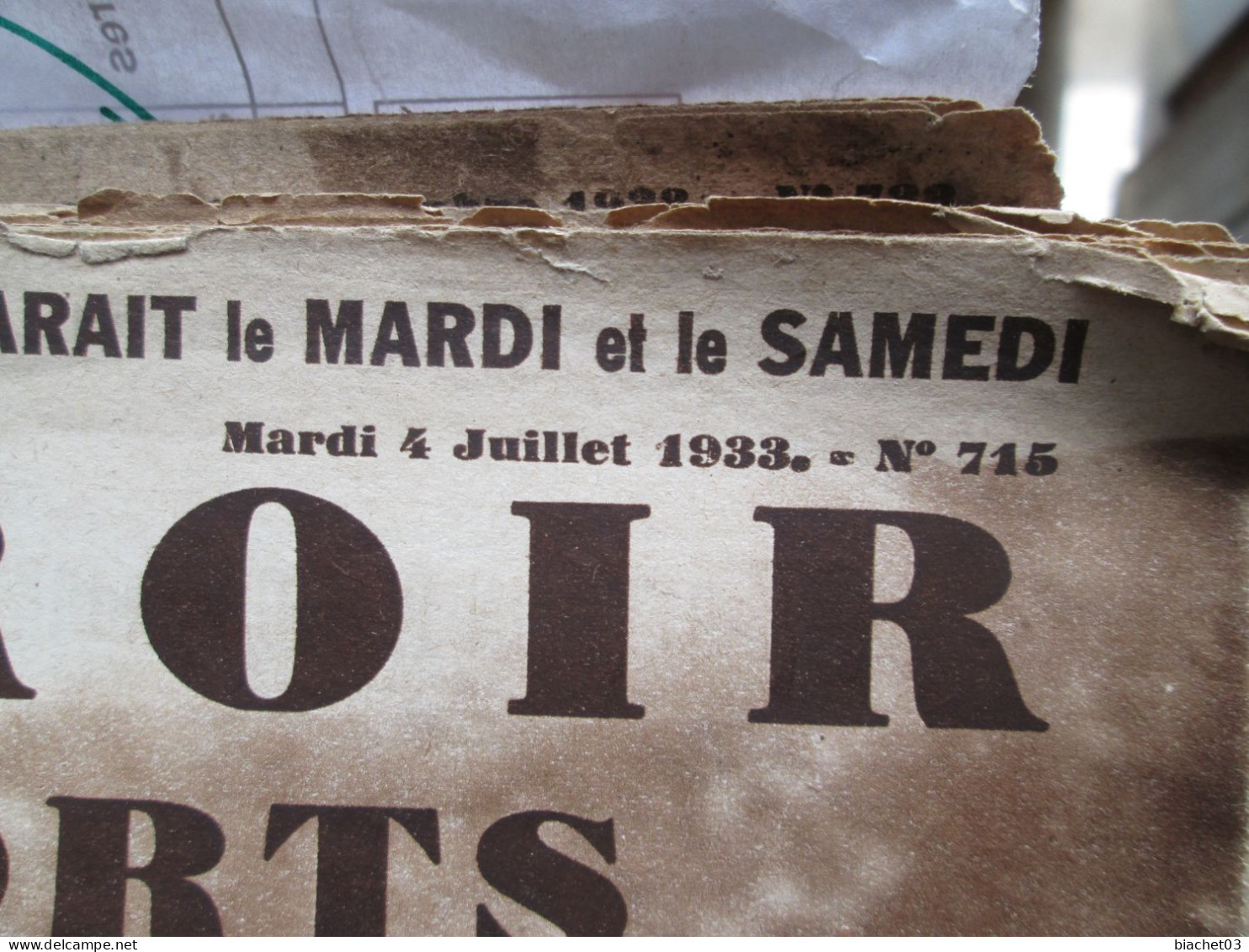 LE MIROIR DES SPORTS  N°715  1933 - Sport