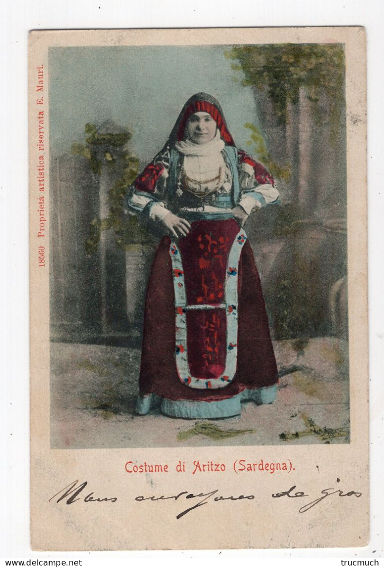 ITALIE - SARDAIGNE - Costume Di ARITZO  *1902* - Altri & Non Classificati