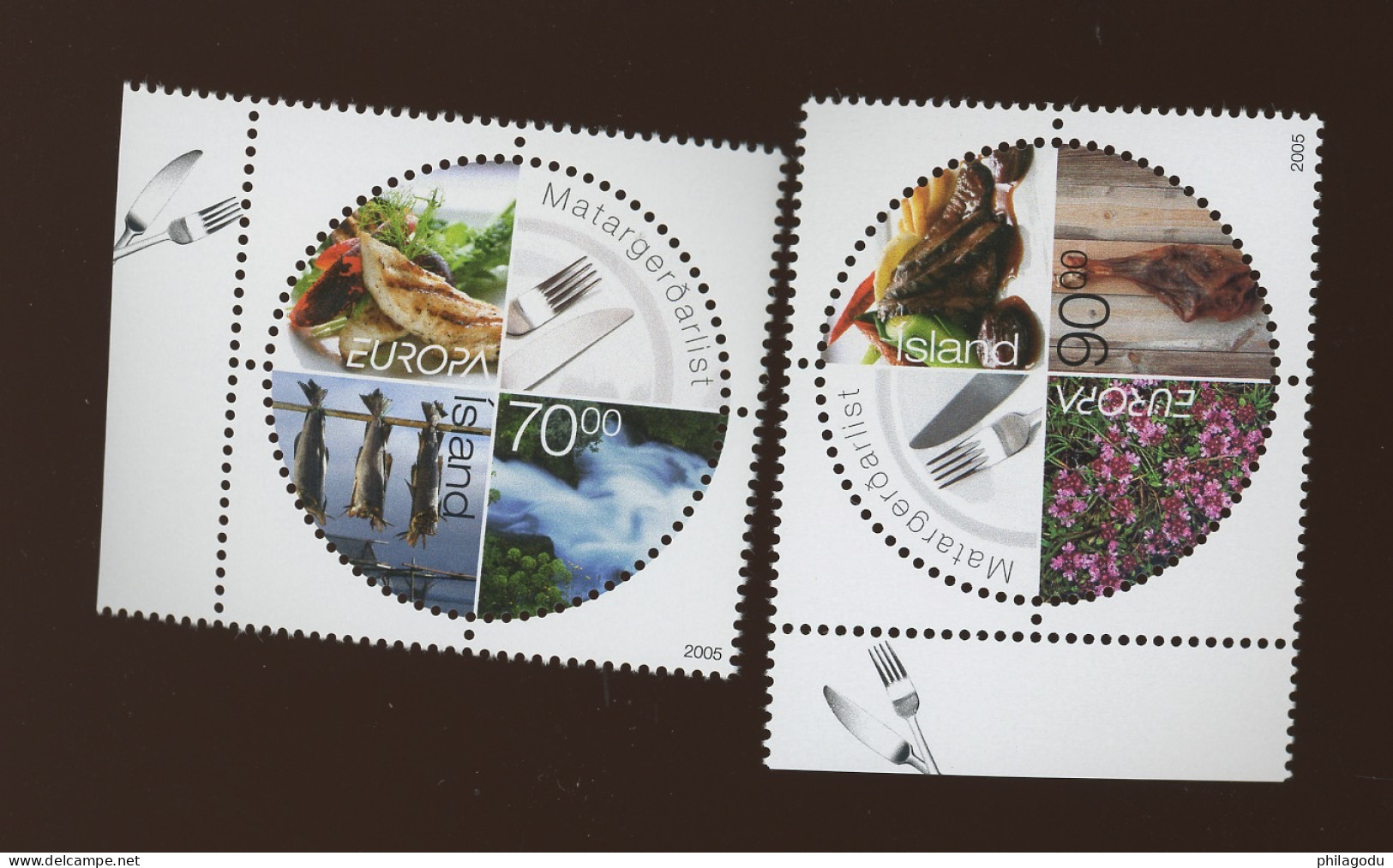 IS. 2005 **. Gastronomie - Unused Stamps