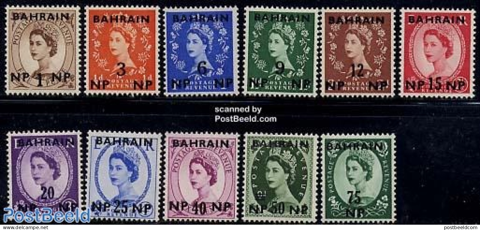 Bahrain 1957 Definitives 11v, Mint NH - Bahreïn (1965-...)