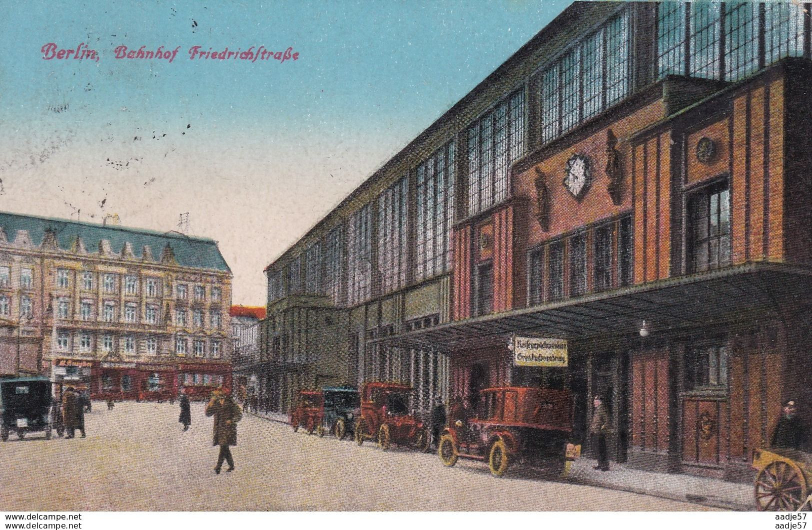 Berlin Bahnhof Friedrichstrasse Old Cars 1927 - Stations - Zonder Treinen