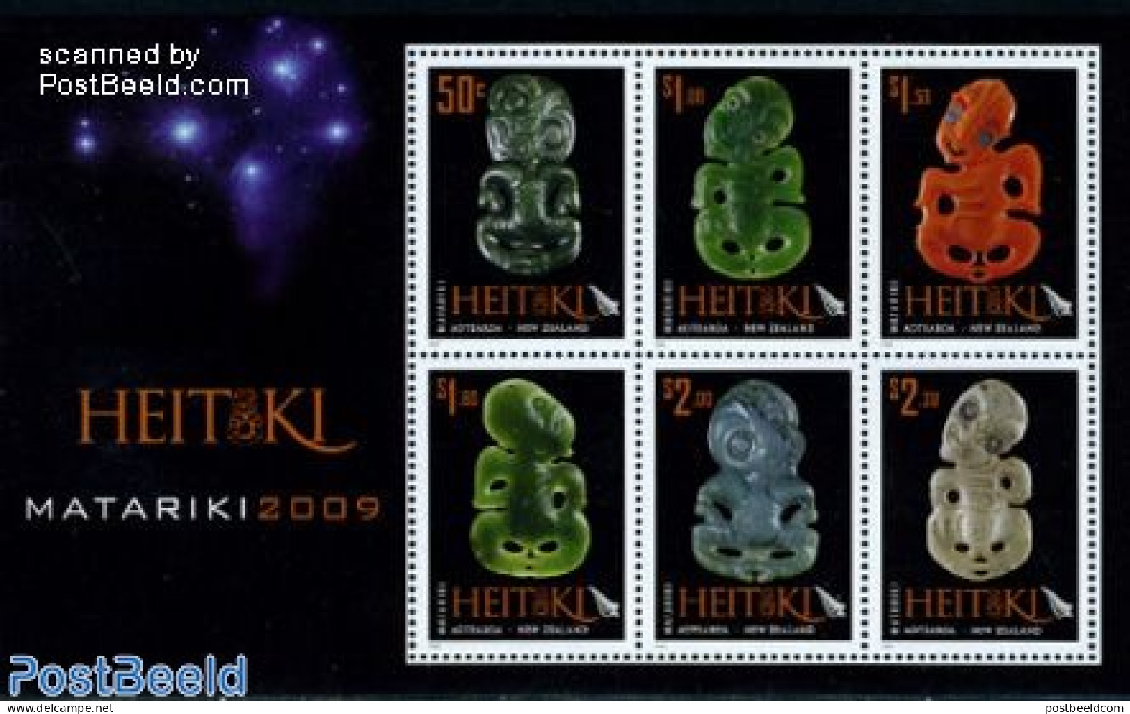 New Zealand 2009 Matariki 6v M/s, Mint NH - Ongebruikt