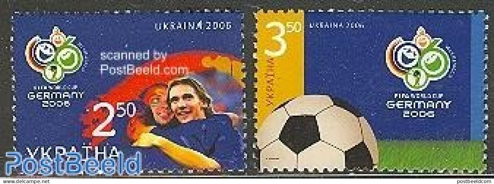 Ukraine 2006 World Cup Football Germany 2v, Mint NH, Sport - Football - Ucraina